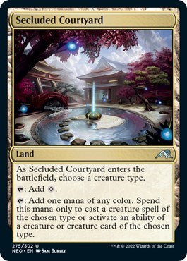 Secluded Courtyard (Kamigawa: Neon Dynasty) Near Mint