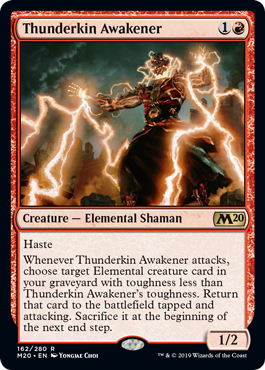 Thunderkin Awakener (Magic 2020 Core Set) Near Mint Foil