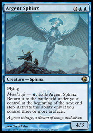 Argent Sphinx (Scars of Mirrodin) Near Mint Foil