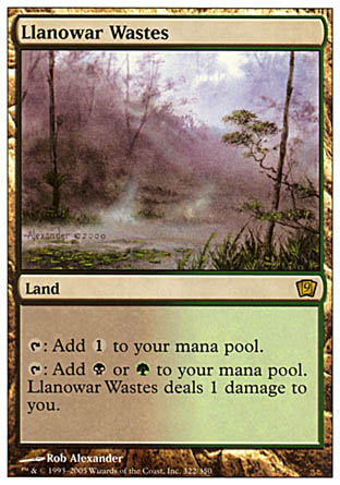 Llanowar Wastes (9th Edition) Near Mint
