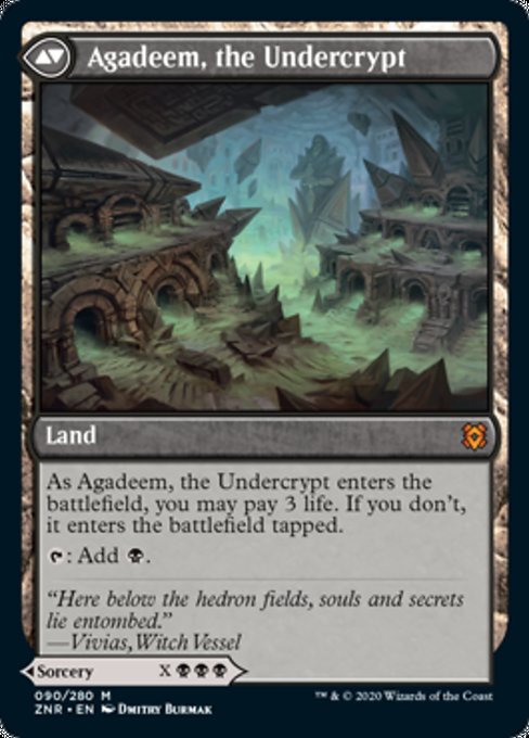Agadeem, the Undercrypt (90) (Zendikar Rising) Near Mint