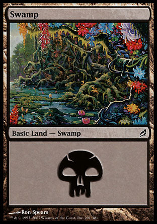 Swamp (291) (Lorwyn) Near Mint Foil Italian