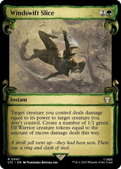 Windswift Slice (Showcase Scrolls) (Commander: The Lord of the Rings: Tales of Middle-earth) Near Mint