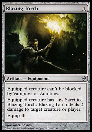 Blazing Torch (Zendikar) Near Mint Foil