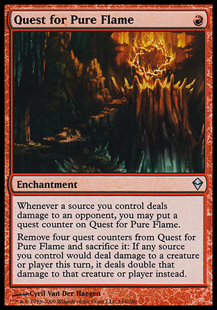 Quest for Pure Flame (Zendikar) Light Play