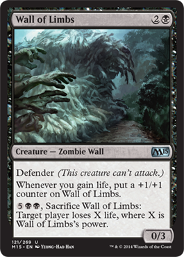 Wall of Limbs (Magic 2015 Core Set) Near Mint