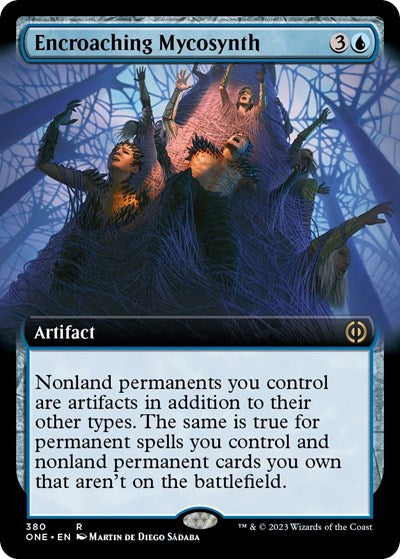 Encroaching Mycosynth (Extended Art) (Phyrexia: All Will Be One) Near Mint Foil