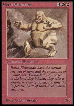 Earth Elemental (Beta) Near Mint