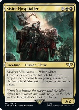 Sister Hospitaller (Surge Foil) (Universes Beyond: Warhammer 40K) Near Mint