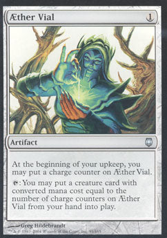 Aether Vial (Darksteel) Light Play