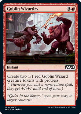Goblin Wizardry (Magic 2021 Core Set) Near Mint Foil