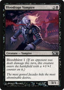 Bloodrage Vampire (Magic 2012 Core Set) Near Mint Foil