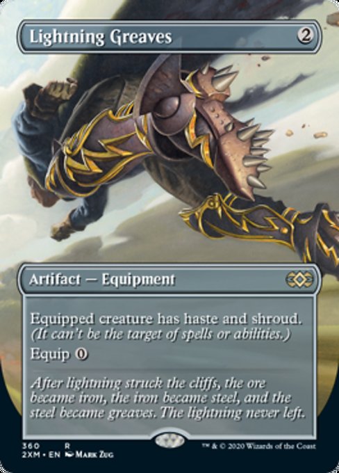 Lightning Greaves (Borderless) (Double Masters) Near Mint