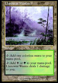 Llanowar Wastes (Apocalypse) Light Play