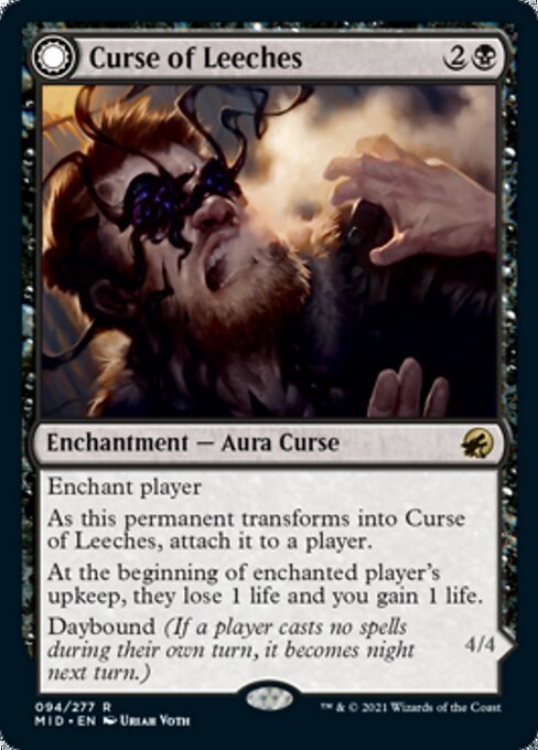 Curse of Leeches / Leeching Lurker (Innistrad: Midnight Hunt) Near Mint Foil