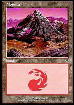 Mountain (343) (Invasion) Near Mint Foil