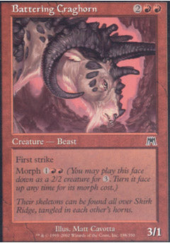 Battering Craghorn (Onslaught) Near Mint Foil