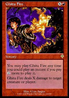 Ghitu Fire (Invasion) Light Play