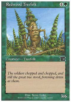Redwood Treefolk (Classic 6th Edition) Light Play