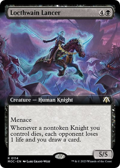 Locthwain Lancer (Extended Art) (Commander: March of the Machine) Near Mint