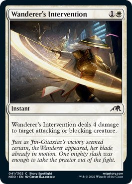 Wanderer's Intervention (Kamigawa: Neon Dynasty) Near Mint