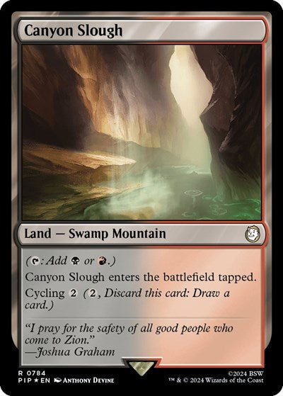 Canyon Slough (Surge Foil) (Universes Beyond: Fallout) Near Mint
