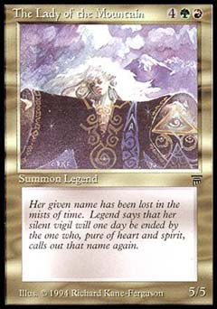 The Lady of the Mountain (Legends) Near Mint Italian