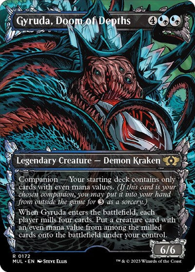 Gyruda, Doom of Depths (Halo Foil) (March of the Machine: Multiverse Legends) Near Mint