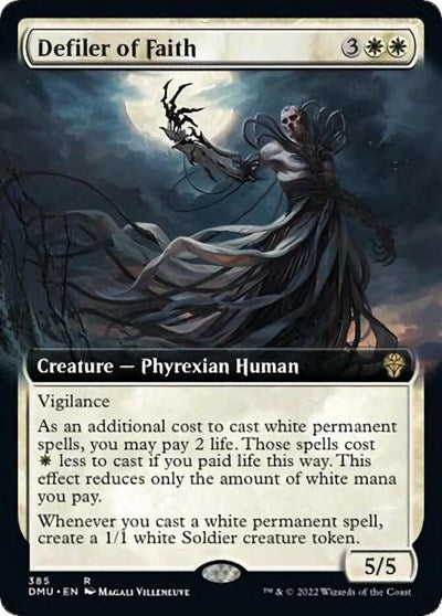 Defiler of Faith (Extended Art) (Dominaria United) Near Mint