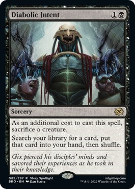 Diabolic Intent (The Brothers' War) Near Mint Foil