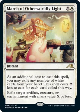 March of Otherworldly Light (Kamigawa: Neon Dynasty) Near Mint Foil