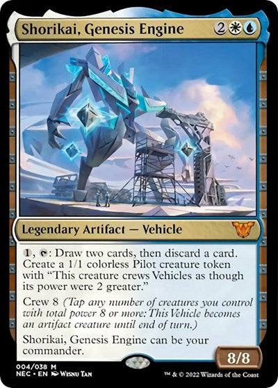 Shorikai, Genesis Engine (Commander: Kamigawa: Neon Dynasty) Near Mint Foil