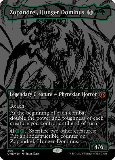 Zopandrel, Hunger Dominus (Oil Slick Raised Foil) (Phyrexia: All Will Be One) Near Mint