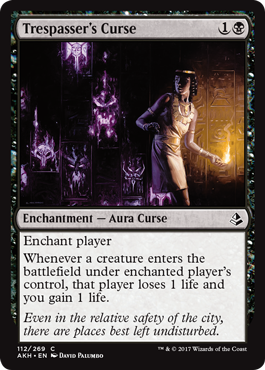 Trespasser's Curse (Amonkhet) Near Mint Foil