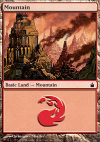 Mountain (300) (Ravnica) Light Play Foil