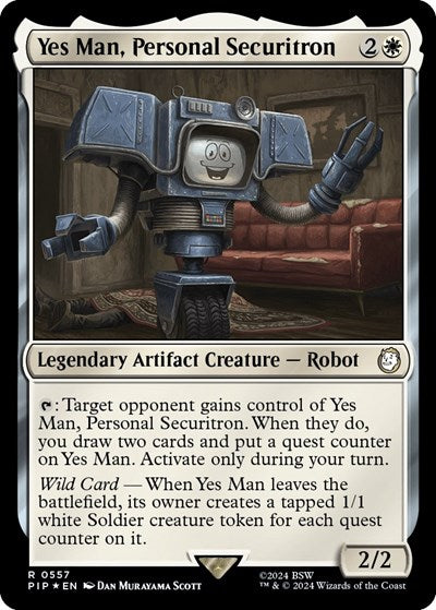 Yes Man, Personal Securitron (Surge Foil) (Universes Beyond: Fallout) Near Mint