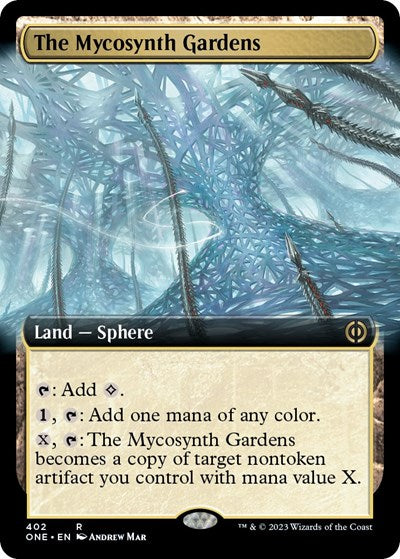 The Mycosynth Gardens (Extended Art) (Phyrexia: All Will Be One) Near Mint