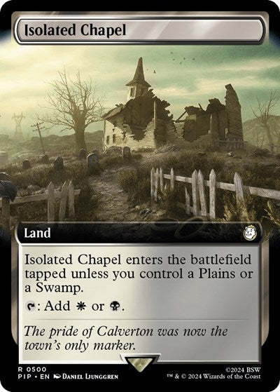 Isolated Chapel (Extended Art) (Universes Beyond: Fallout) Near Mint