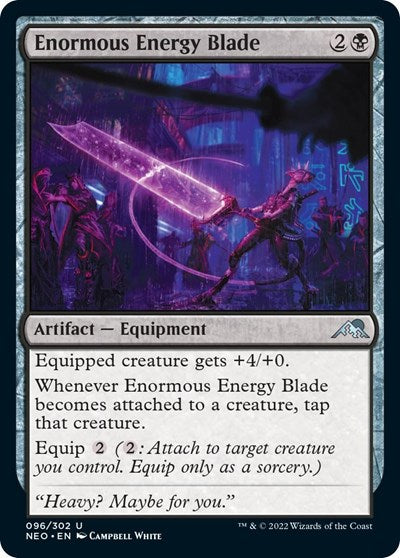 Enormous Energy Blade (Kamigawa: Neon Dynasty) Near Mint