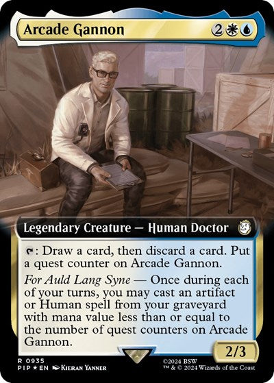 Arcade Gannon (Extended Art) (Surge Foil) (Universes Beyond: Fallout) Near Mint
