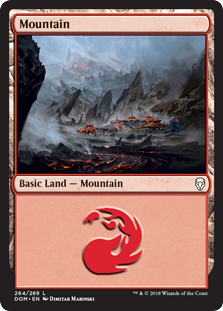Mountain (264) (Dominaria) Near Mint