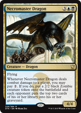 Necromaster Dragon (Dragons of Tarkir) Near Mint Foil