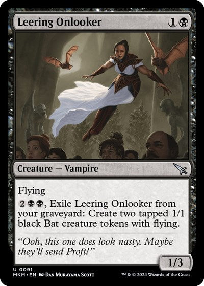 Leering Onlooker (Murders at Karlov Manor) Near Mint