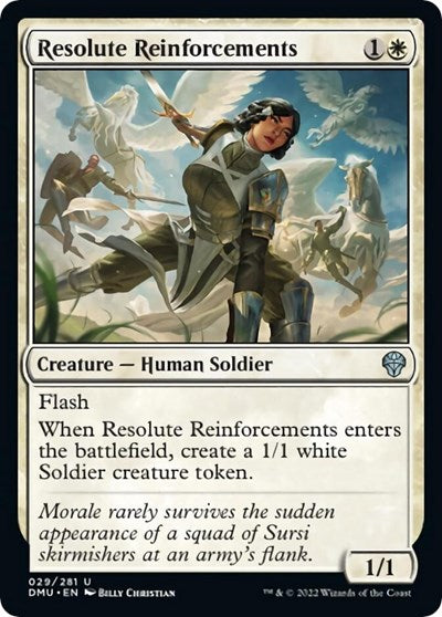 Resolute Reinforcements (Dominaria United) Near Mint Foil