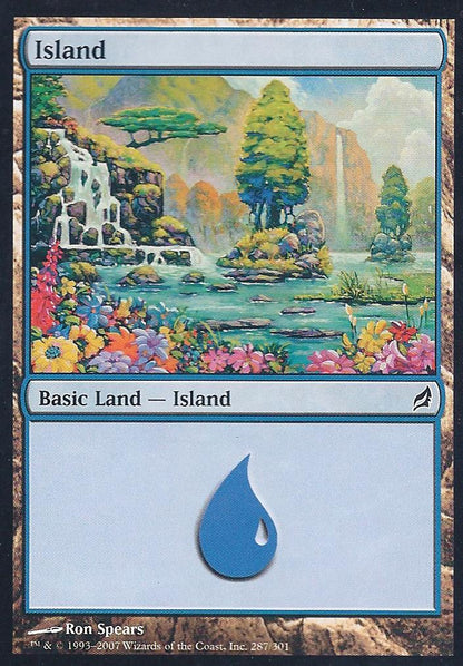 Island (287) (Lorwyn) Near Mint Foil Italian