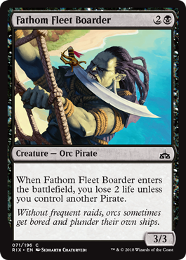 Fathom Fleet Boarder (Rivals of Ixalan) Near Mint Foil