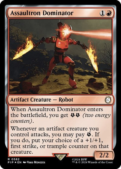 Assaultron Dominator (Surge Foil) (Universes Beyond: Fallout) Near Mint