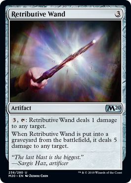Retributive Wand (Magic 2020 Core Set) Near Mint