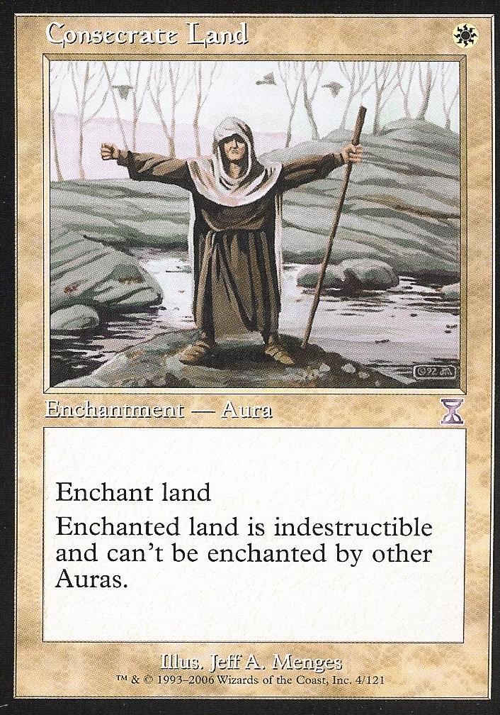 Consecrate Land (Time Spiral Time Shifted) Near Mint Foil