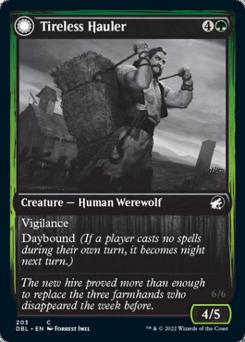 Tireless Hauler / Dire-Strain Brawler (Innistrad: Double Feature) Near Mint
